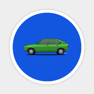 Alfasud side profile drawing - Green Magnet